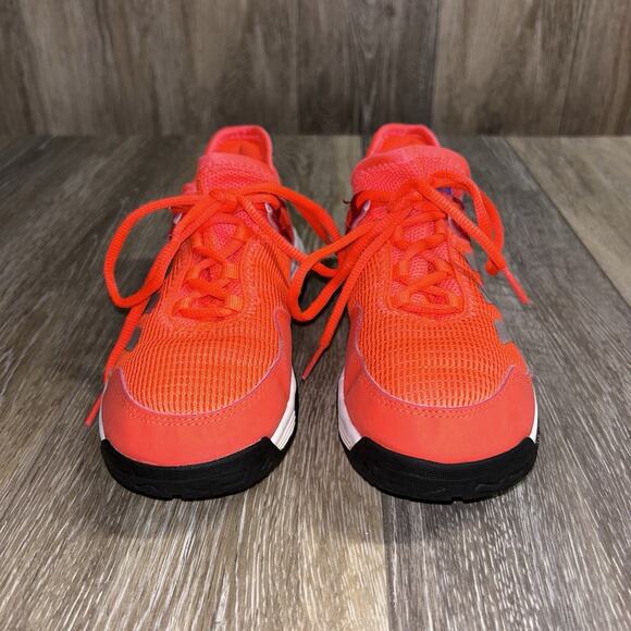 Scarpe Adidas Ubersonic 4 Allcourt Red White Youth Size 2 HP9698 Sneaker Shoes - Picture 3 of 11